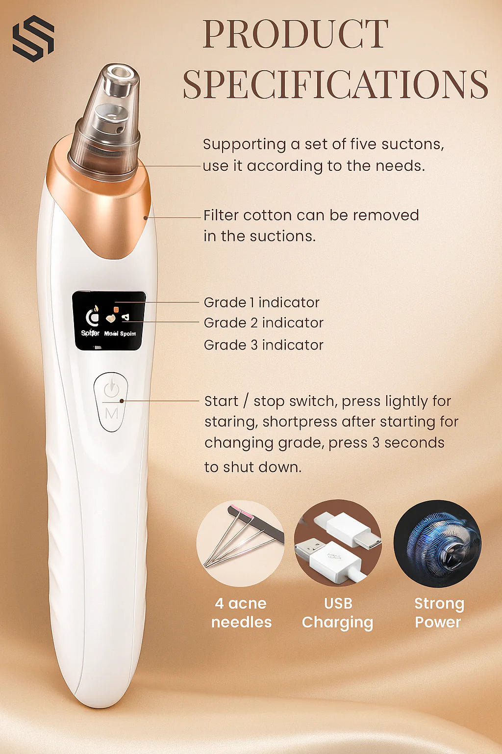 Blackhead Remover Vacuum Pore Cleaner