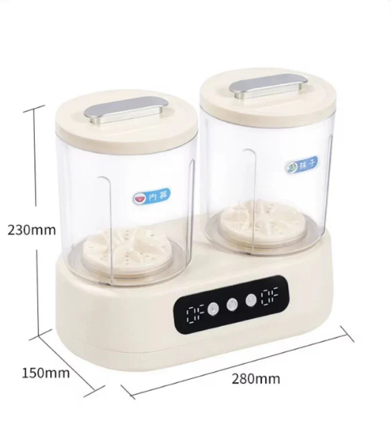 Mini Washing Machine with Digital Timer & Sterilization