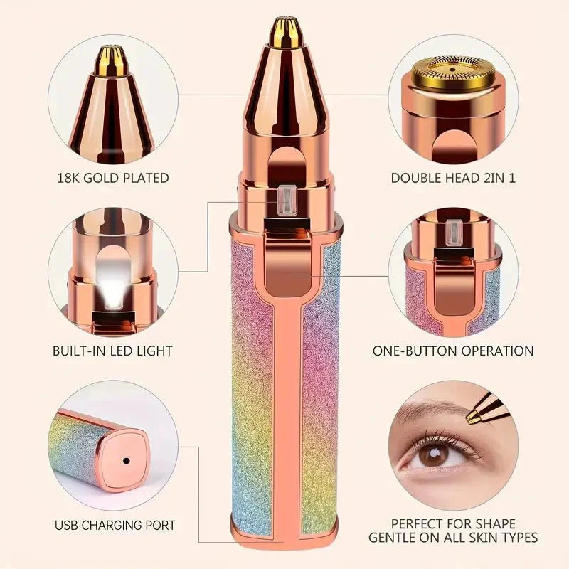 Real Customer Reviews 2 In 1 Eyebrow Trimmer & Hair Shaver NOOR CART