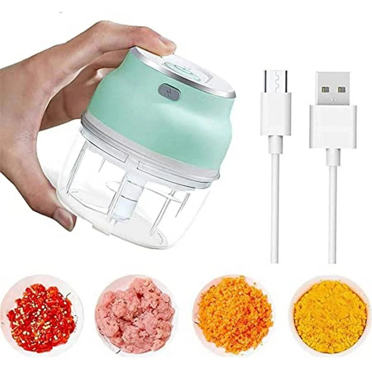Portable Electric Mini Garlic Cutter & Food Chopper NOOR CART