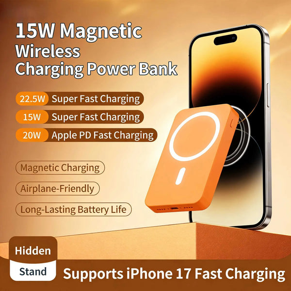 Wireless Magnetic Charging Power Bank – 10,000mAh