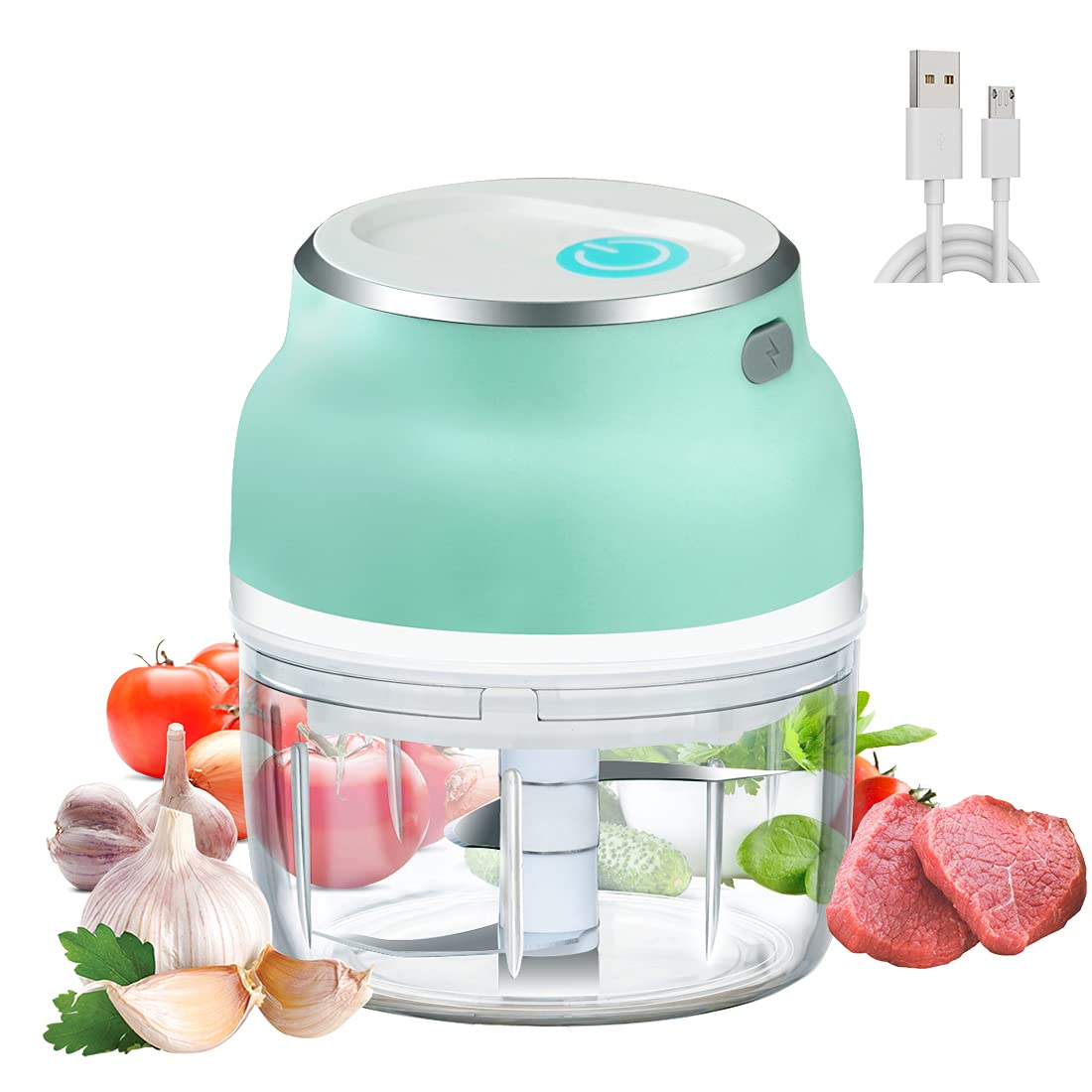Portable Electric Mini Garlic Cutter & Food Chopper