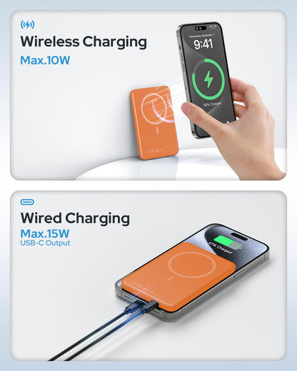 Wireless Magnetic Charging Power Bank – 10,000mAh
