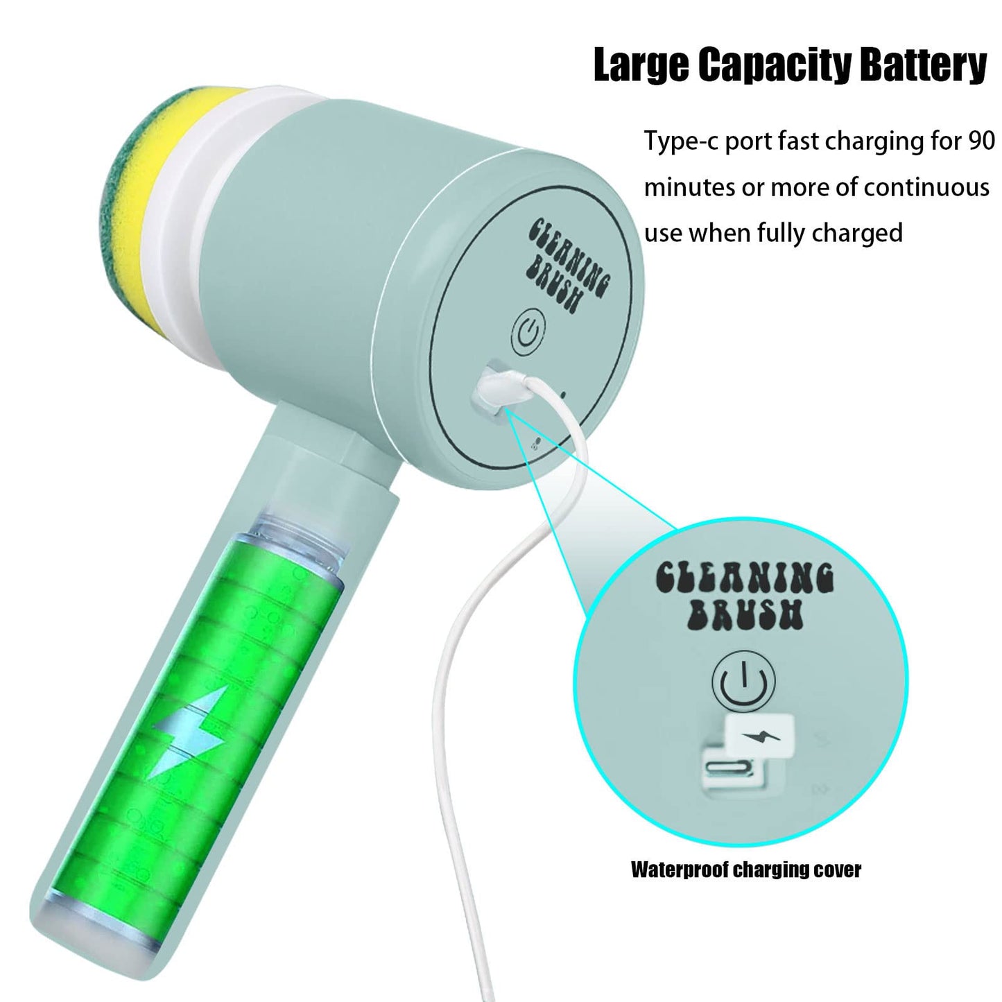 🧽 Handheld Multifunctional Electric Floor Cleaning Brush