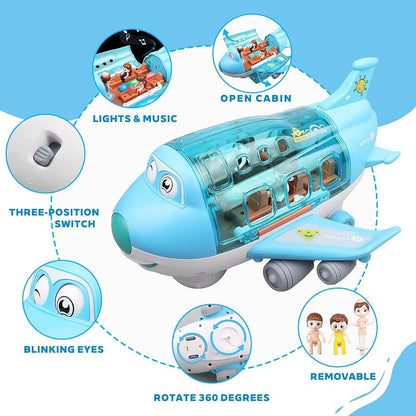 Lightning & Musical 360 Rotating Gear Airplane