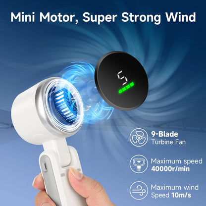 Portable Cordless Mini Fan – Smart & Safe Cooling