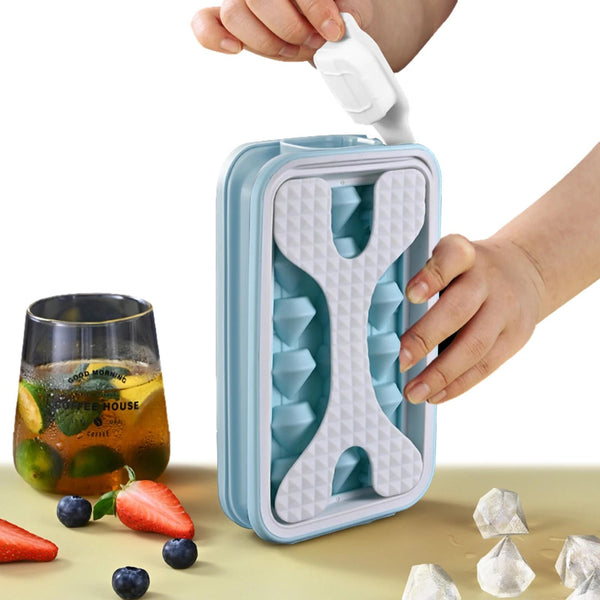 💎 Diamond Ice Cube Tray with Storage Box & Press Release