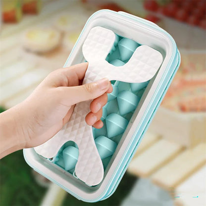 💎 Diamond Ice Cube Tray with Storage Box & Press Release