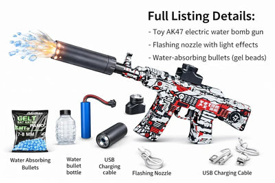 AK47 Electric Gel Blaster Gun – Fun Shooting Toy for Kids & Teens 🔥