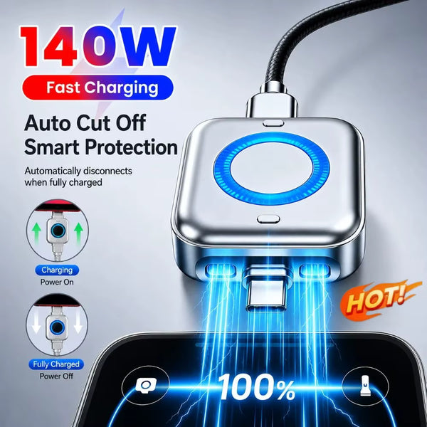 ⚡ Auto Eject Magnetic Fast Charging Adapter