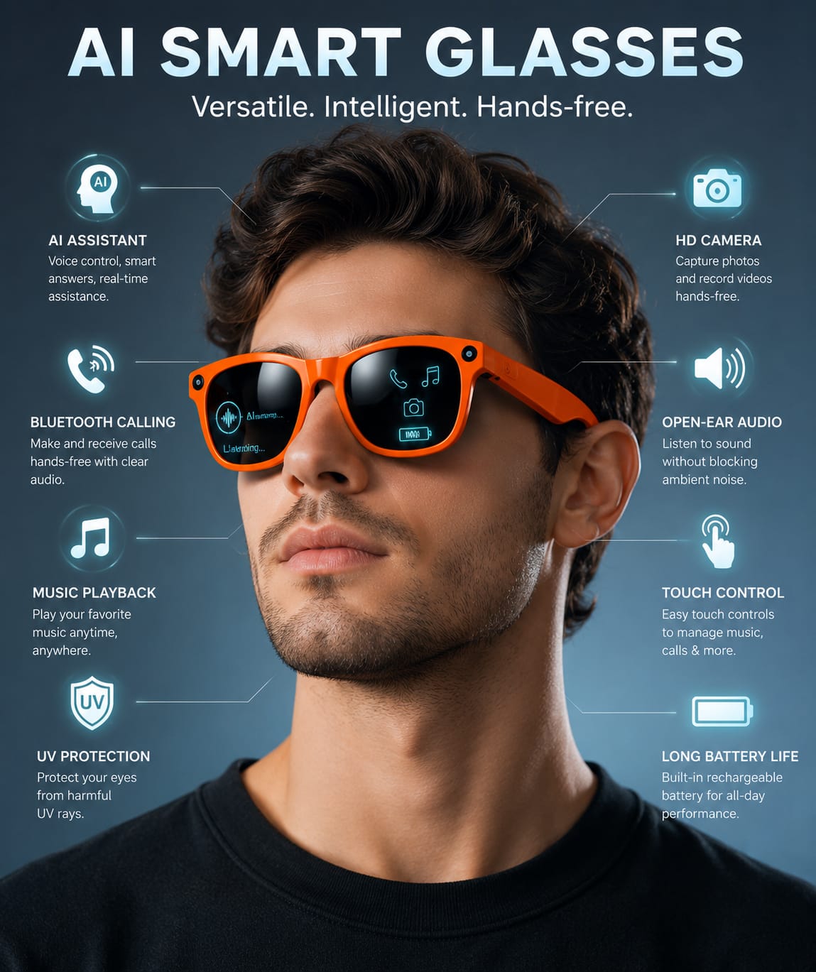 AI Smart Glasses Pro