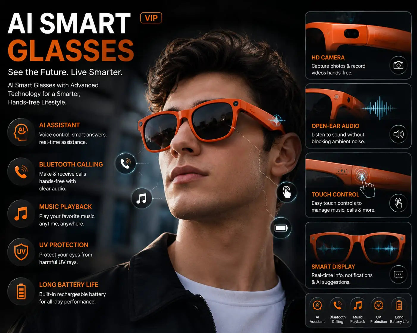 AI Smart Glasses Pro