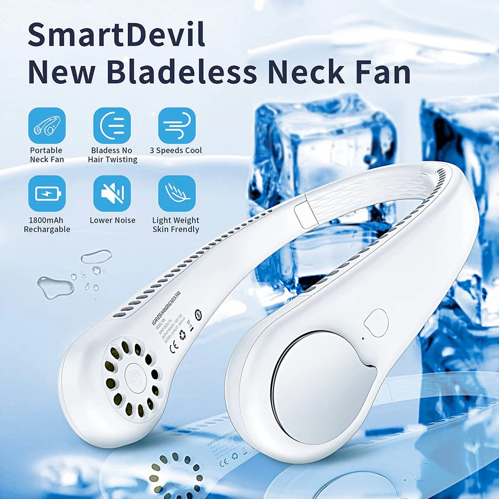 Portable Rechargeable Neck Fan
