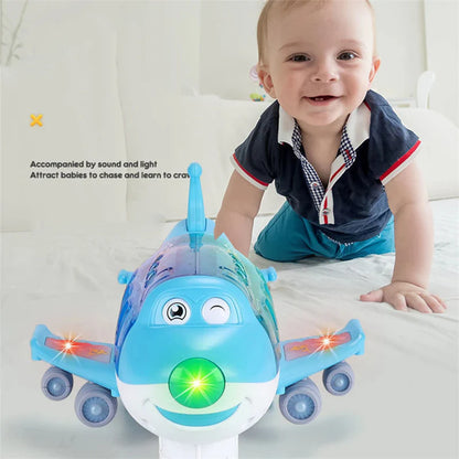 Lightning & Musical 360 Rotating Gear Airplane