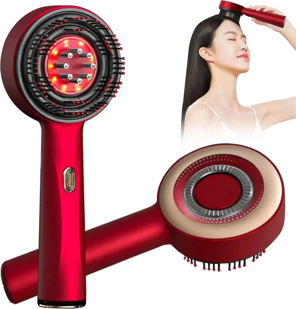 💆 Scalp Massage Brush with Oil Applicator NOOR CART