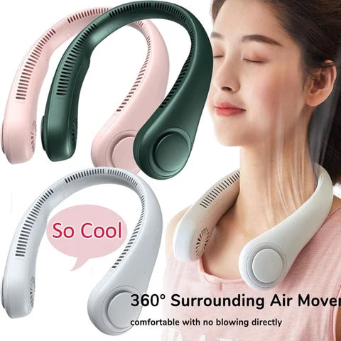Portable Rechargeable Neck Fan