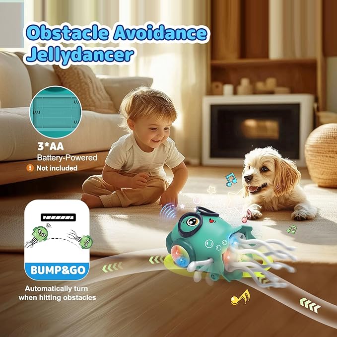 ✨ Interesting Jellydancer – Musical Bump & Go Toy ✨